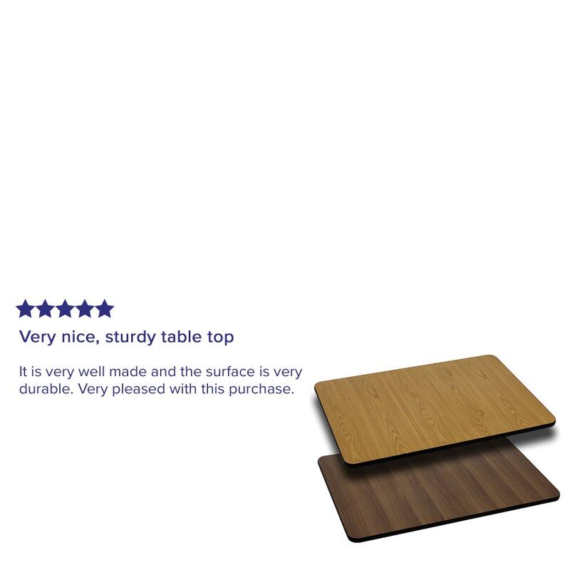 30" x 48" Rectangular Table Top with Reversible Laminate Top