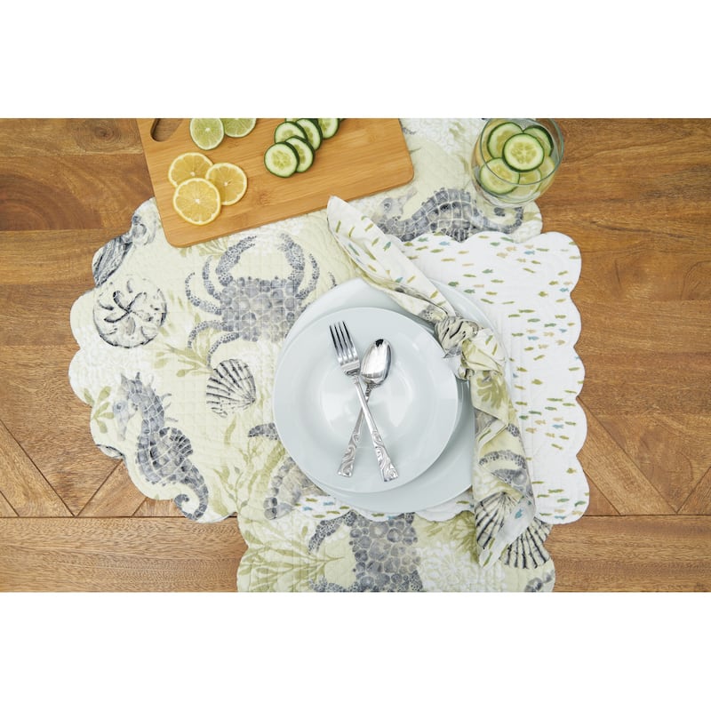 Cannon Beach Cotton Napkin Machine Washable Set of 6