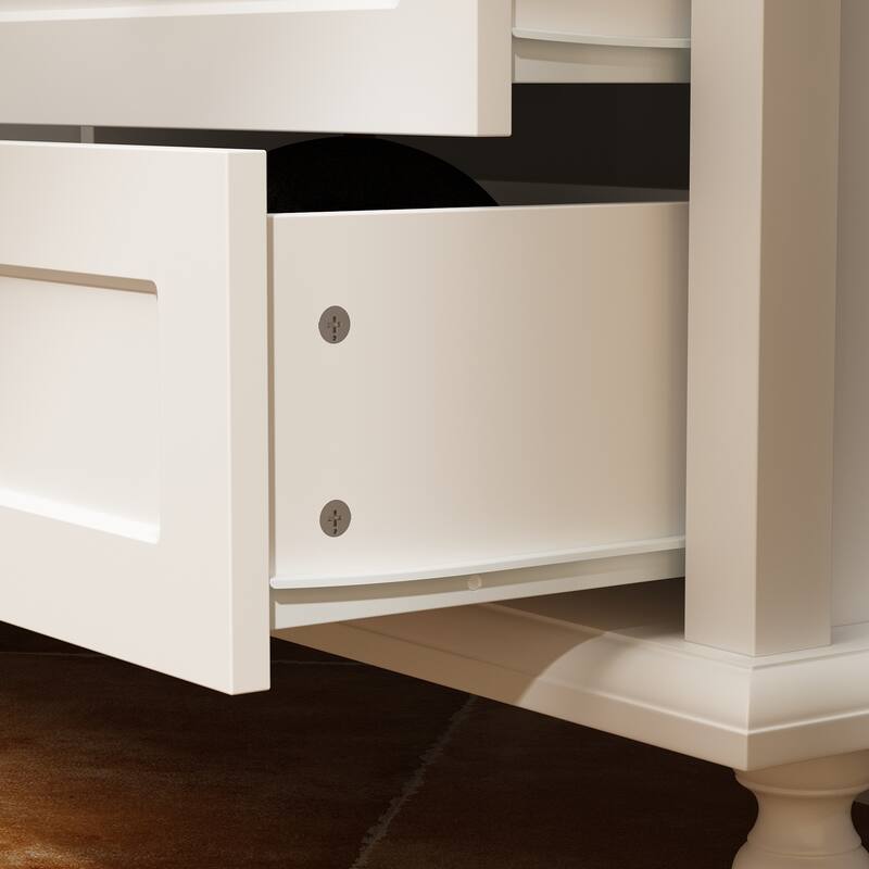 Cabinet Set with Tempered GlassStorage & TV Stand Combo Organization - SideCabinet+TVStand