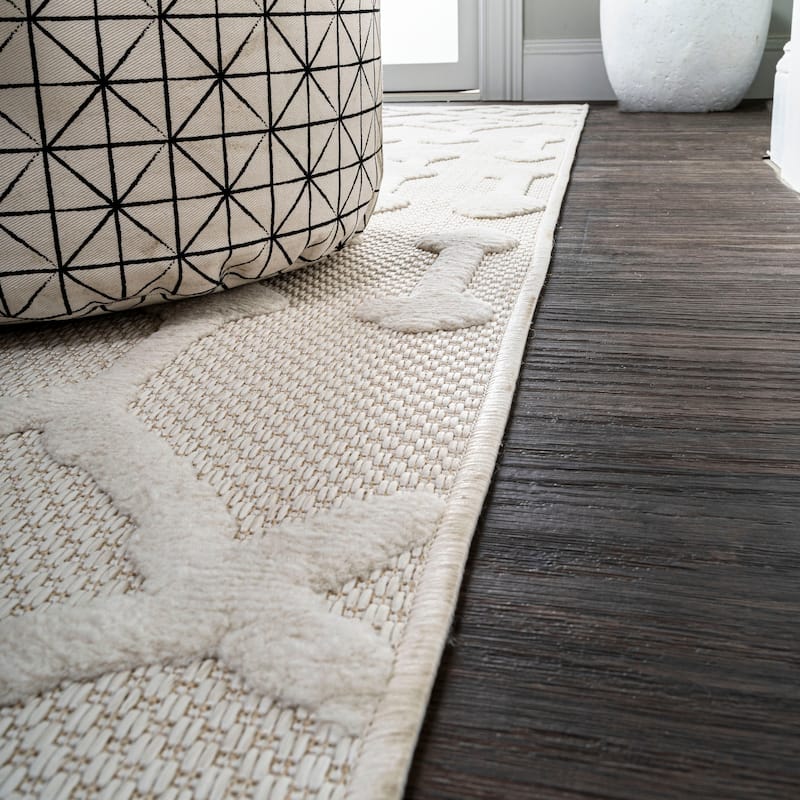 JONATHAN Y Portmany Moroccan Diamond Indoor/Outdoor Area Rug