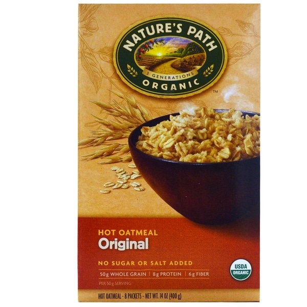 Nature's Path Organic Hot Oatmeal - Original - Case of 6 - 14 oz.