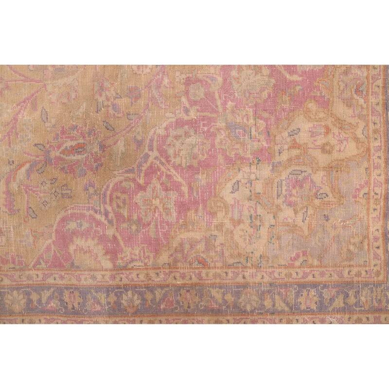 ECARPETGALLERY Hand-knotted Antalya Vintage Light Brown Wool Rug - 6'7 x 9'8