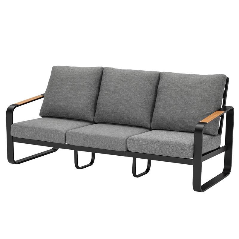 Outdoor Patio Conversation Chair, Loveseat, Sofa with Removable Cushions