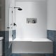 preview thumbnail 9 of 28, FELYL 34" W x 58" H Hinged Frameless Tub Door with Heat Soaking Process and Protective Coating Clear Glass