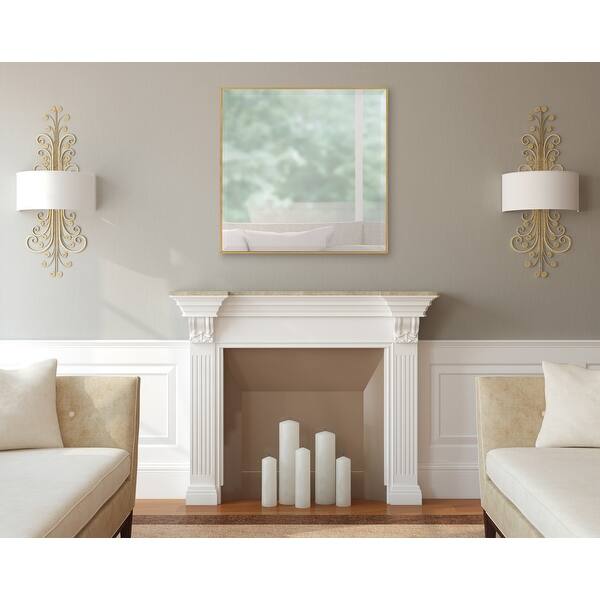 Shop Rhodes Framed Decorative Rectangle Wall Mirror Overstock