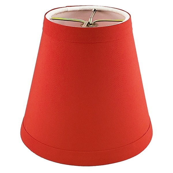 Royal Designs Empire Flame Clip On Chandelier Lamp Shade Red On Sale Overstock 15052866 Sinlge