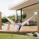 preview thumbnail 8 of 20, Sunnydaze Mayan Outdoor Hammock - Family Size - Handwove