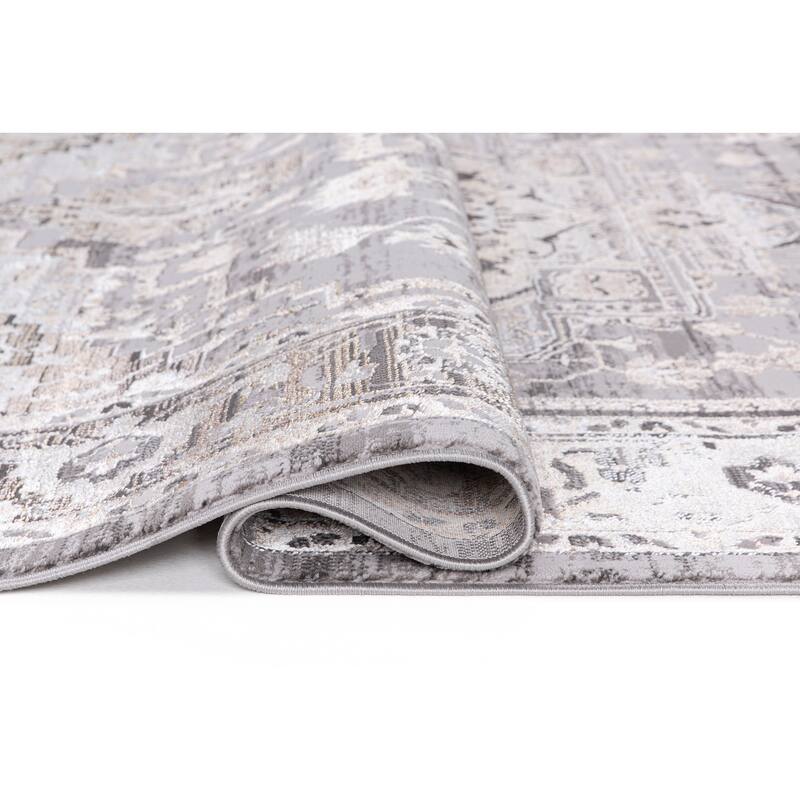 Bowman Classic Oriental Gray/Beige Area Rug