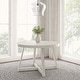 preview thumbnail 4 of 36, Plank and Beam Classic Solid Wood Round Dining Table - 47" Coastal White Wirebrush