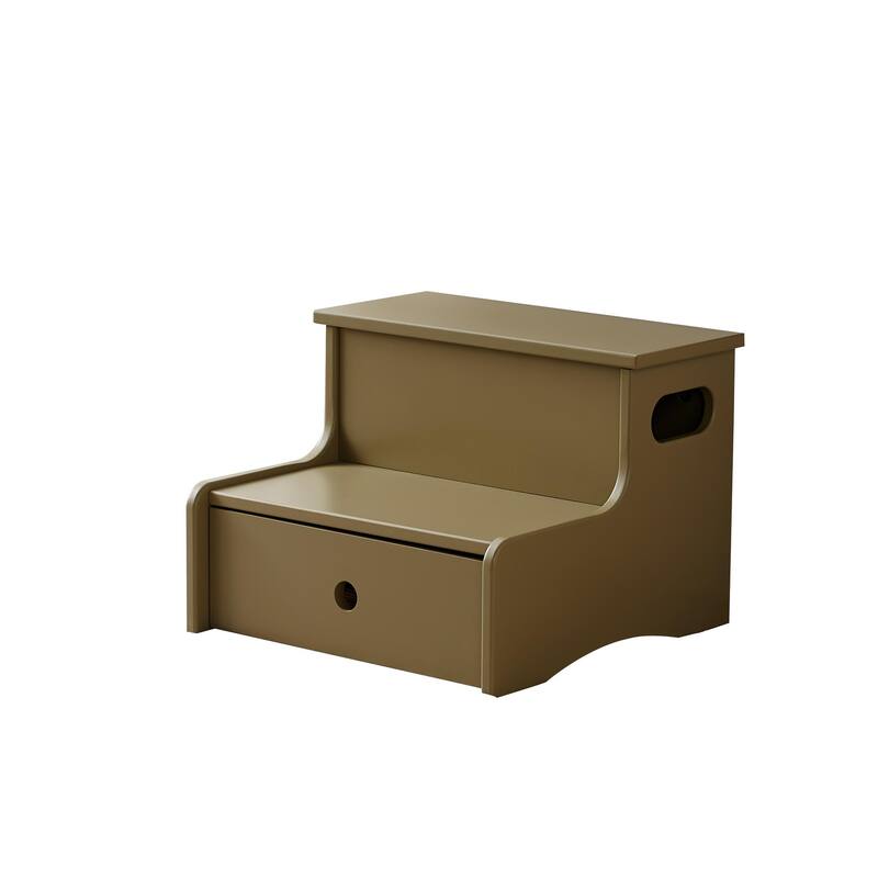 Lylia Collection MDF Wood 2-Step Kids Stool with Storage