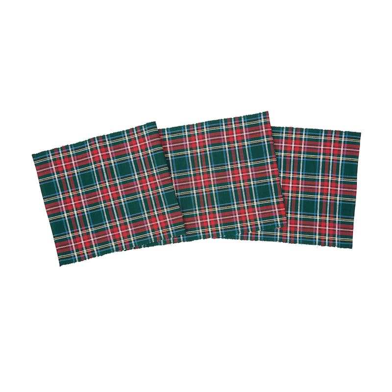 13" x 72" Weston Plaid Red and Green Table Runner - 13" x 72"