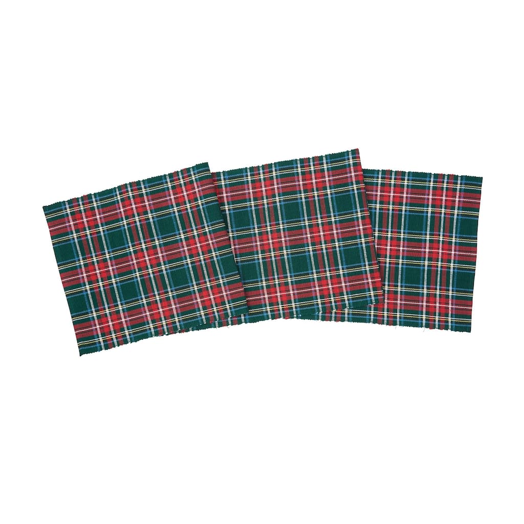 13" x 72" Weston Plaid Red and Green Table Runner - 13" x 72"