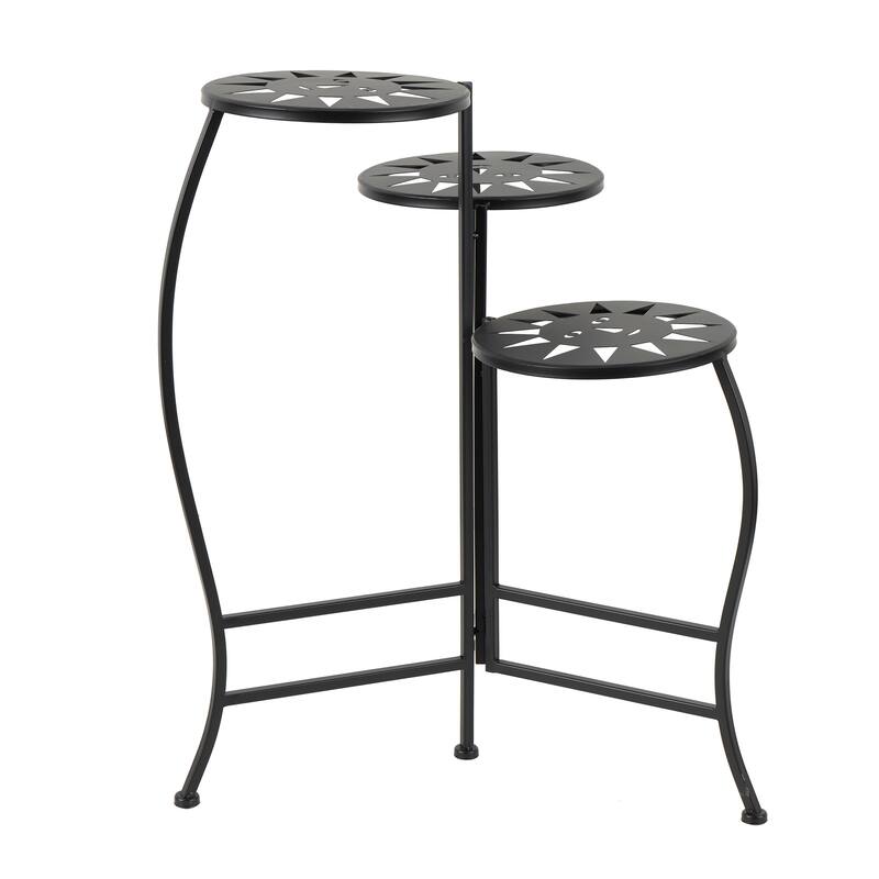 Metal Indoor Outdoor 3 Tier Floral Plantstand