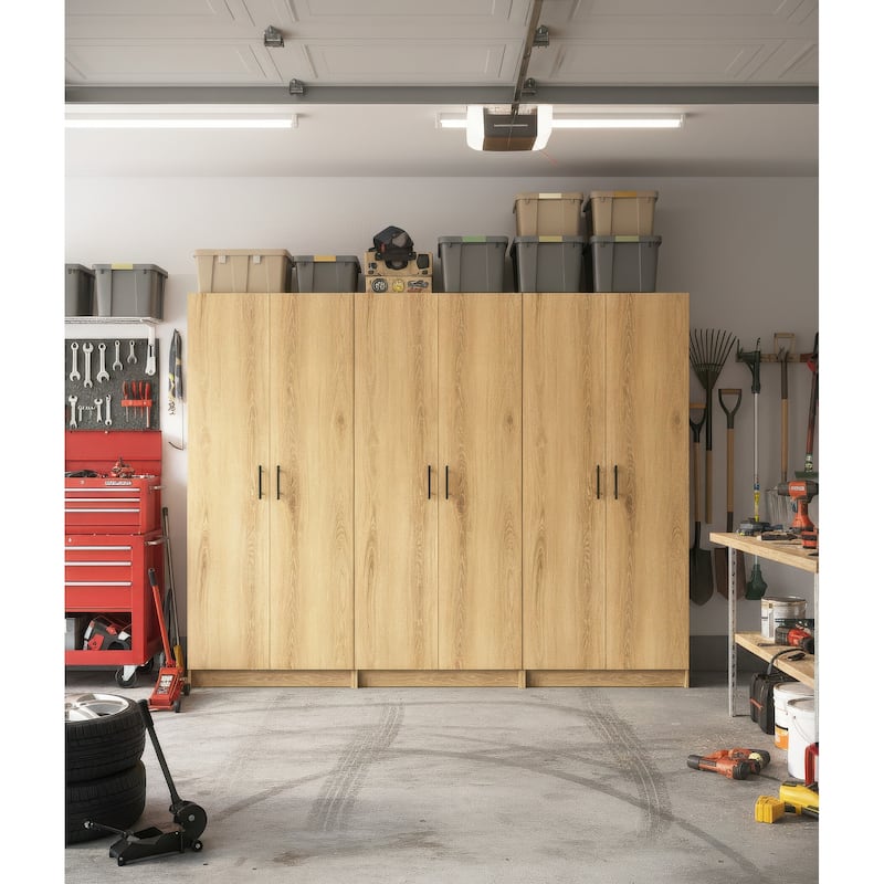 Modex Multi-Purpose Utility Storage Cabinet (3-Piece Set) - W 94.5″ × D 15.7″ × H 70.9″