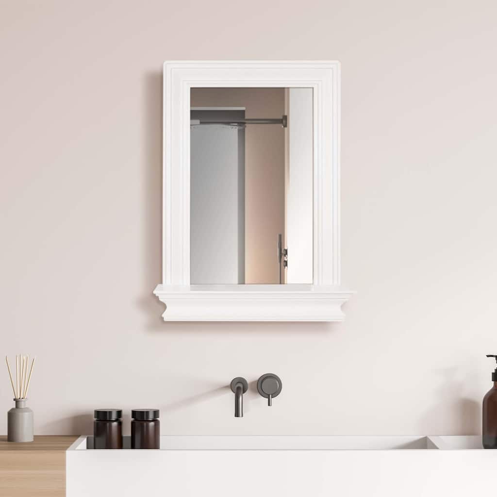 Teamson Home Stratford Removable Wall Mirror with Shelf