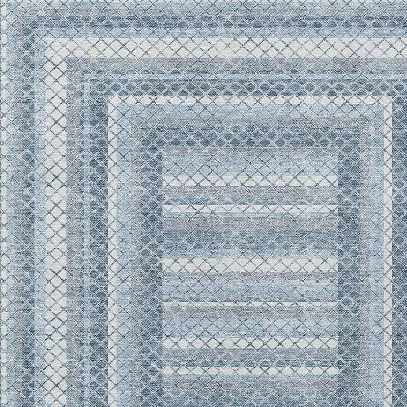 HomeRoots Geometric Transitional Rectangle Outdoor Rug
