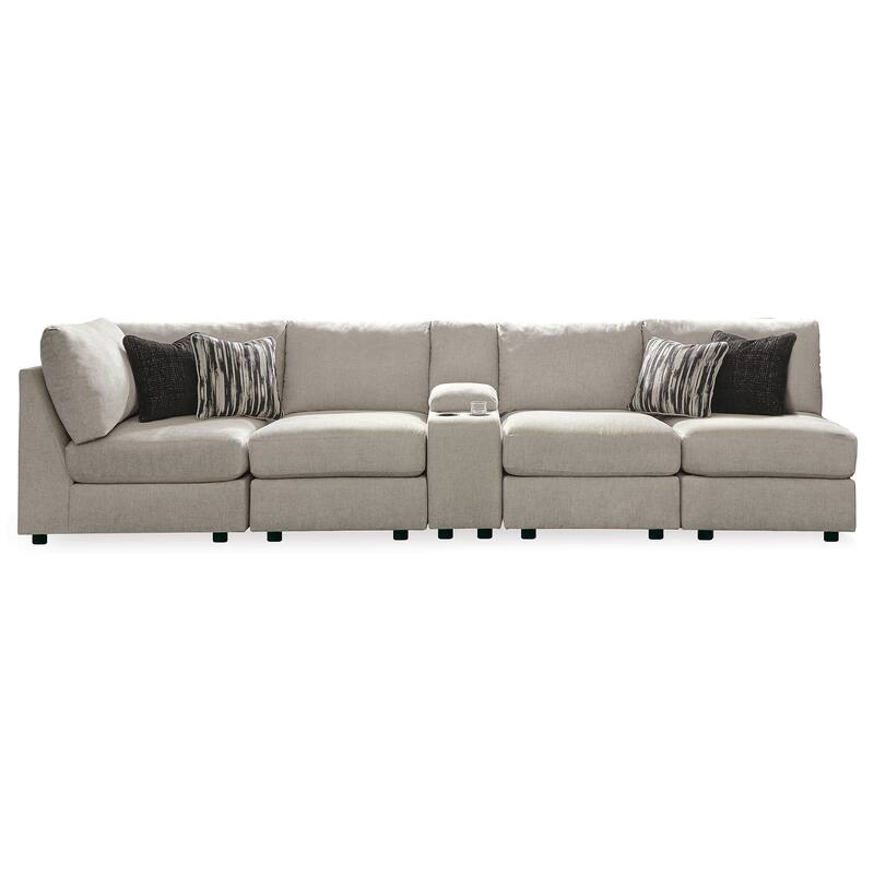 Signature Design by Ashley Kellway Beige 5-Piece Sectional - 114"W x 70"D x 39"H