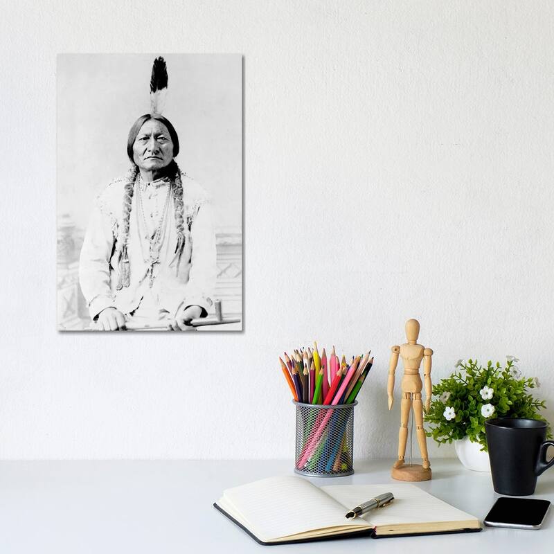 iCanvas "Sitting Bull, A Hunkpapa Lakota Tribal Chief" by Stocktrek Images Canvas Print - 12x8x0.75