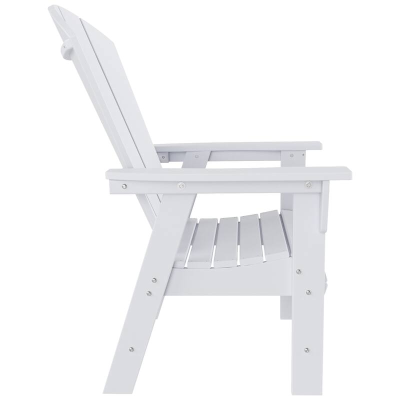 Polytrends Laguna Casual Upright Adirondack Chair (Set of 2)