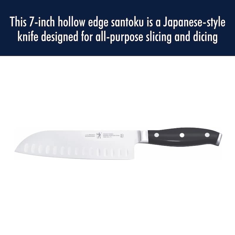 HENCKELS Forged Premio Hollow Edge Santoku Knife