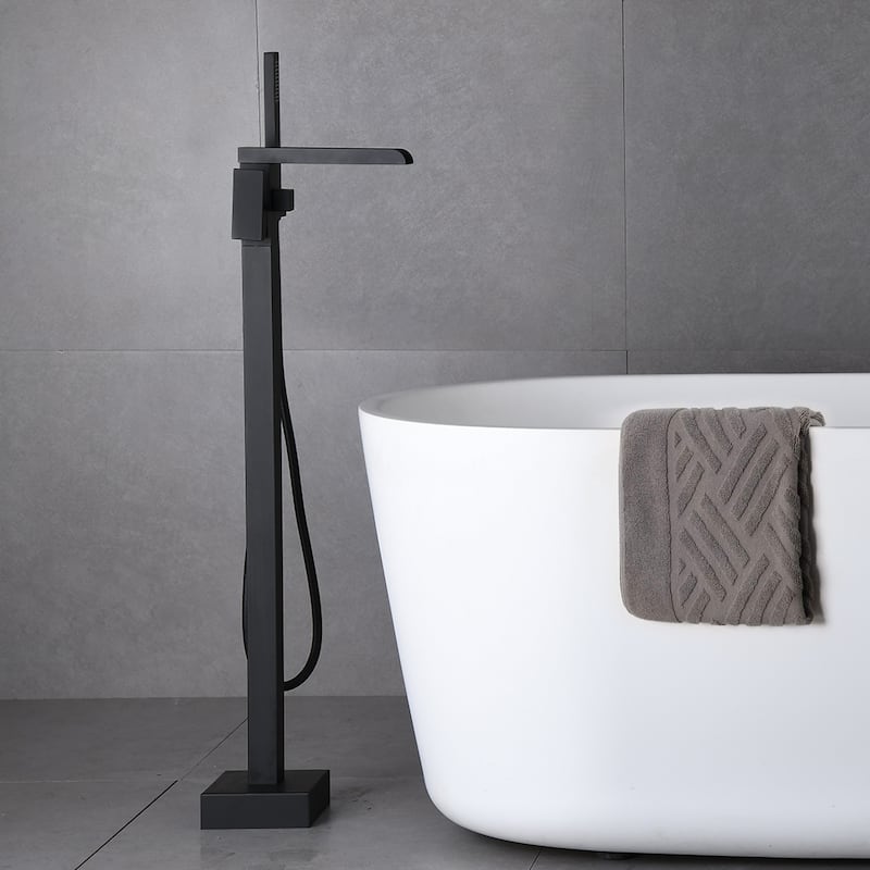 PROOX Waterfall bath Tub Filler with Hand Shower Faucet