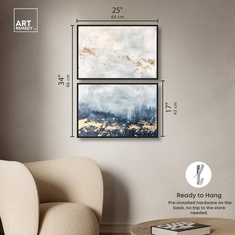 Inner Cosmos II Canvas Set of 2 by Art Remedy