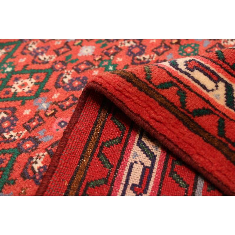 ECARPETGALLERY Hand-knotted Andelz Red Wool Rug - 2'9 x 9'3