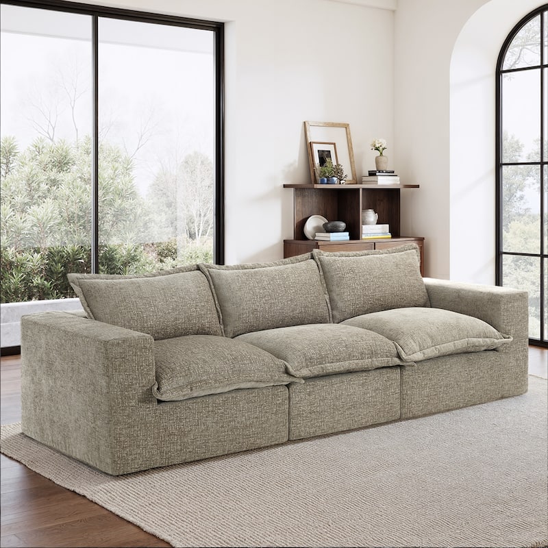 Comfy Cloud Couch Plush Modular Sectional Sofa For Living Room