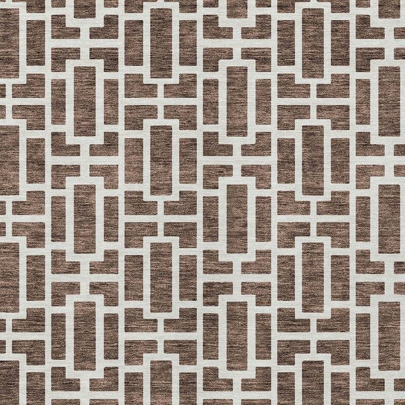 HomeRoots Geometric Transitional Rectangle Outdoor Rug