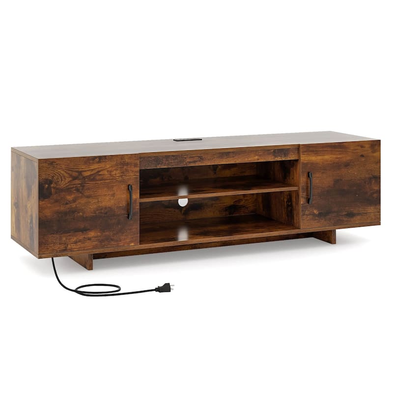 Costway TV Stand for 70" TVs Modern Entertain Center with Power Outlet - See Details