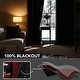 preview thumbnail 71 of 91, Deconovo 100 Percent Blackout with Liner Grommet Curtain (2 Panel)