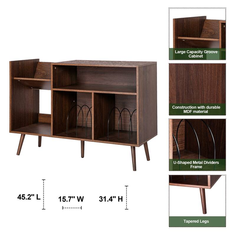 Large record player stand/record storage cabinet/CD cabinet
