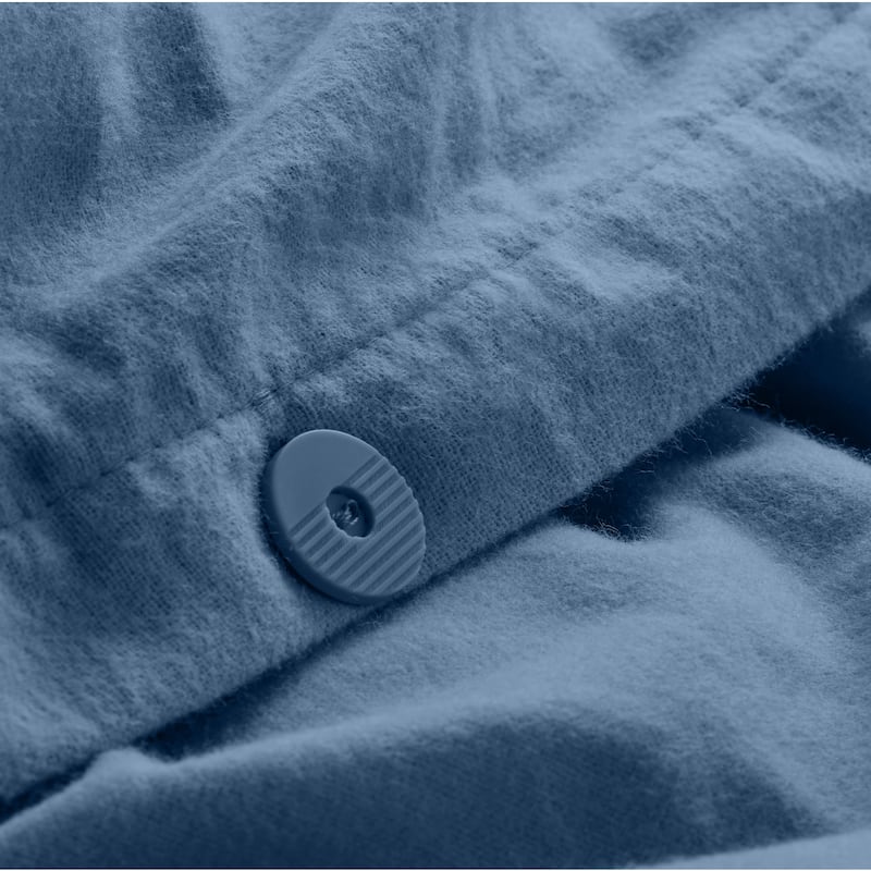 Bare Home Cotton Flannel Duvet Cover and Sham Set