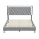 preview thumbnail 16 of 16, 3-Pieces Bedroom Sets,Queen Size Upholstered Platform Bed with LED Lights and Two Nightstands