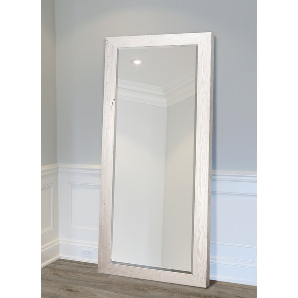 Shop Barnwood Wood Full Length Mirror - Distressed White- 62X27 from Overstock on Openhaus