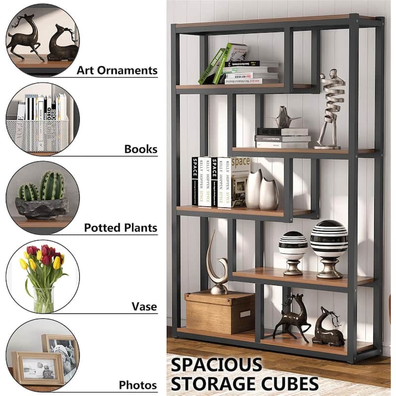 6 Tier Industrial Book Shelves