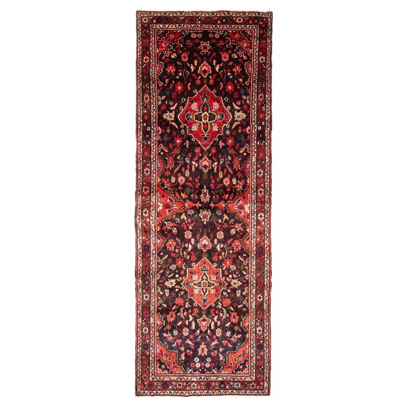 ECARPETGALLERY Hand-knotted Anadol Black Wool Rug - 3'5 x 9'11 - Black - 3'5 x 9'11
