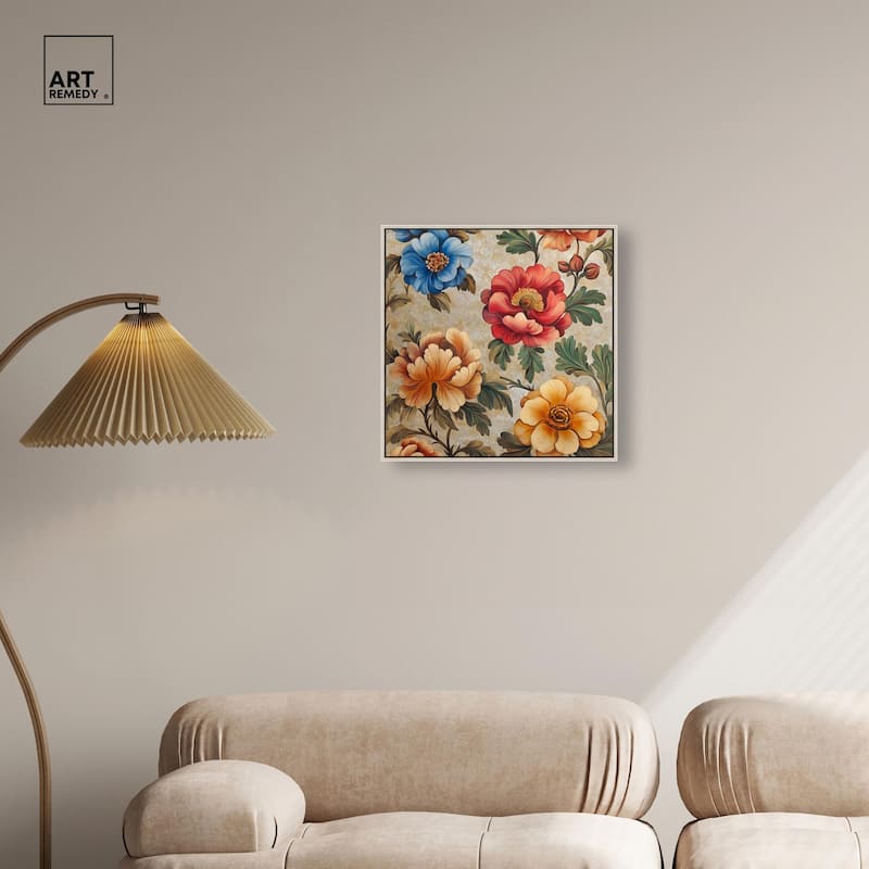 Golden Gardenia I Canvas by Art Remedy