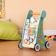 preview thumbnail 3 of 14, Teamson Kids Preschool Play Lab Wooden Baby Walker and Activity Station, Natural/Blue