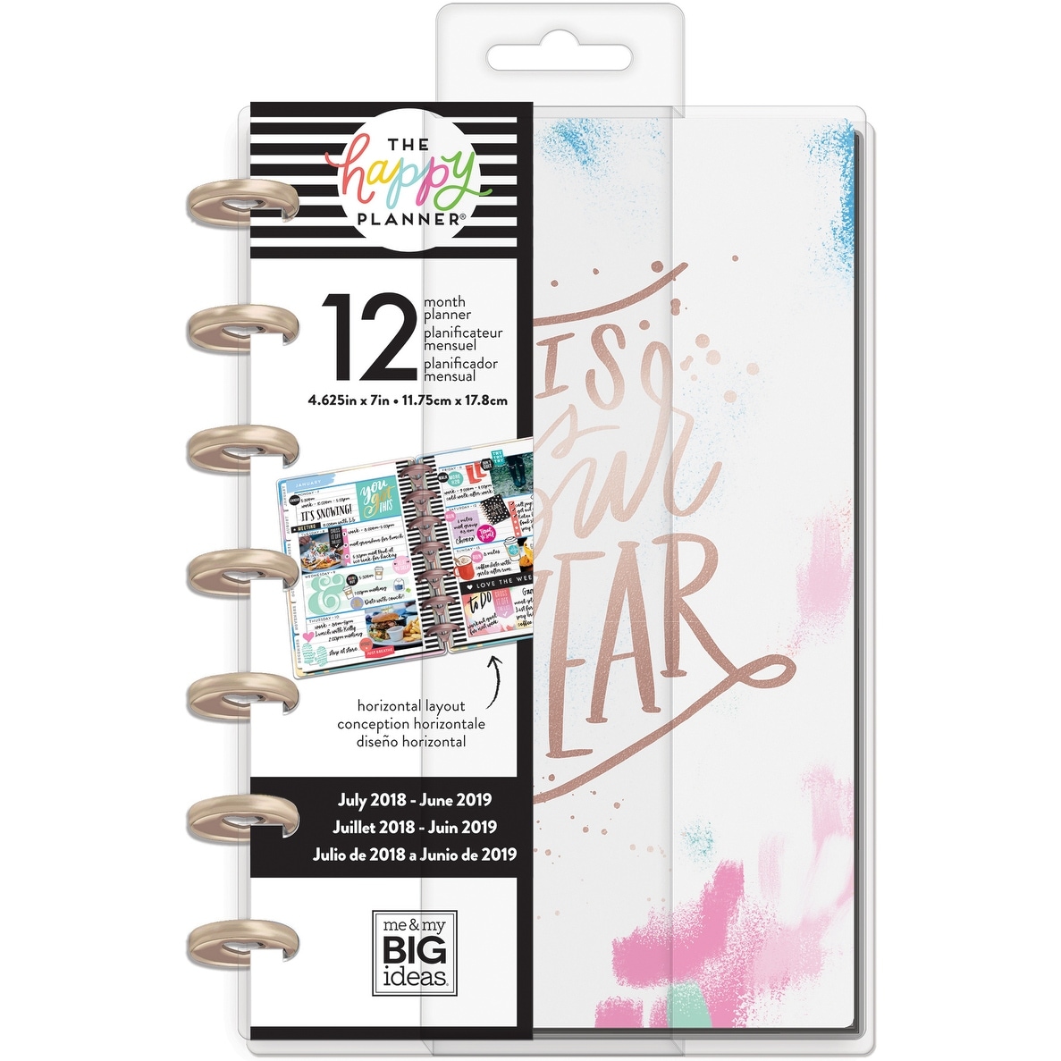 Shop Happy Planner 12 Month Dated Mini Planner 5 125x7 5 Brushy
