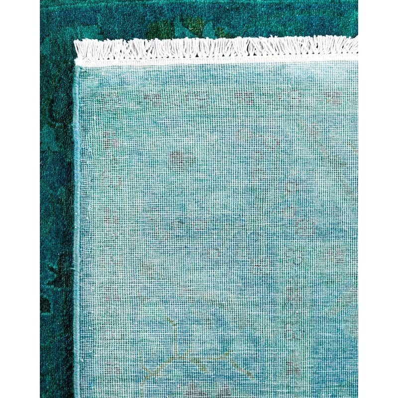 Contemporary Overdyed Wool Hand Knotted Area Rug - 3' 3" x 5' 2"