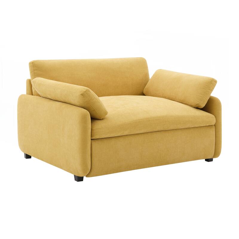 Oversized Chenille Single Sofa Chair