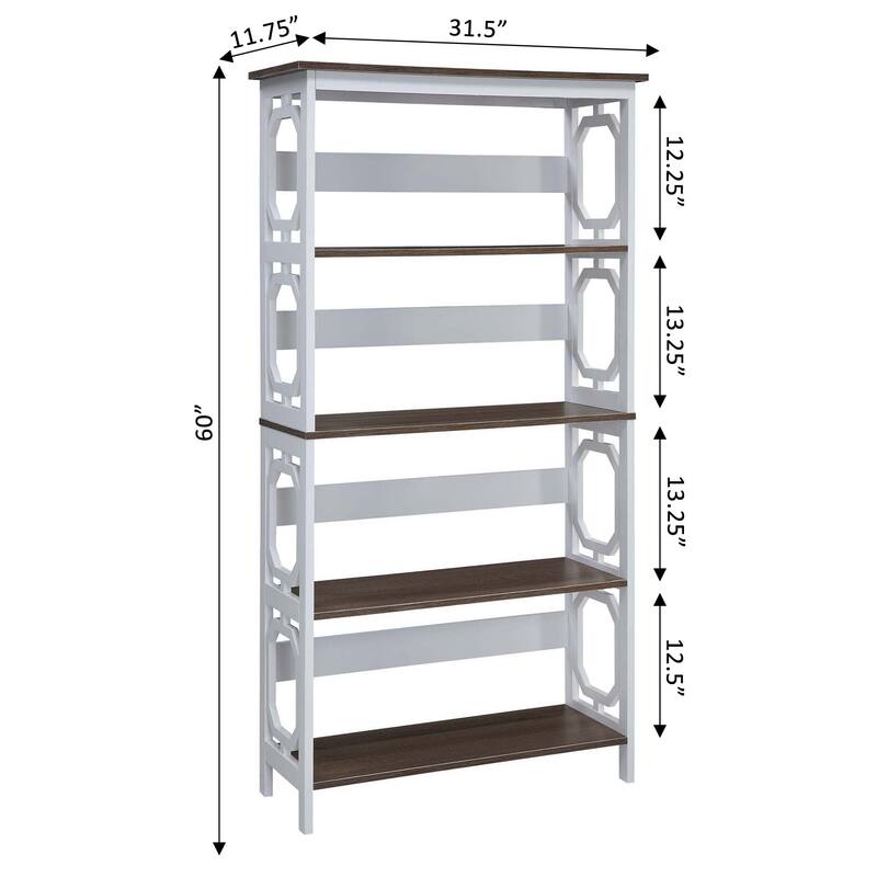 Convenience Concepts Omega 5 Tier Bookcase