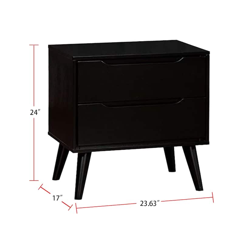 24"H Nightstand with 2 Drawers