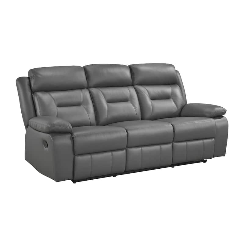Papyrus 2-Piece Leather Match Manual Reclining Sofa Set
