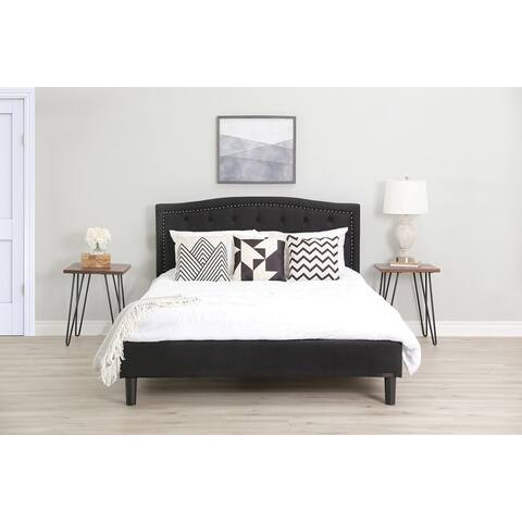 Abbyson Mandy Tufted Upholstered Bed