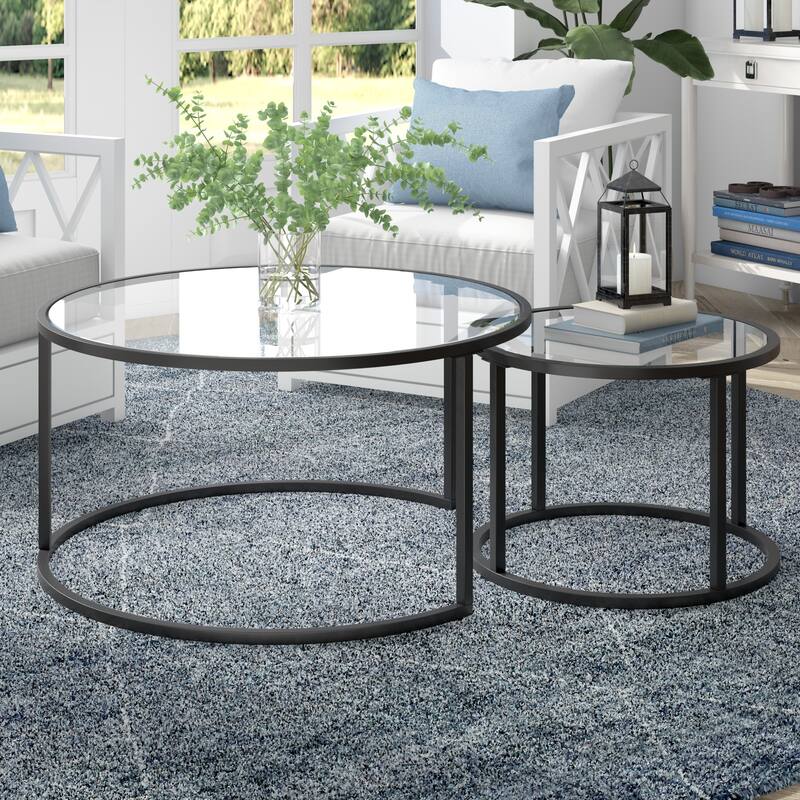 Watson Nesting Coffee Table Set - Blackened Bronze