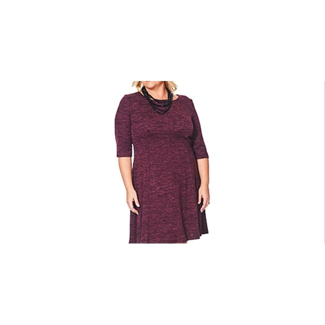 flare sweater dress Morais Puff Sleeve Off the Shoulder Fit and Flare Sweater Dress Off Wh main image 0