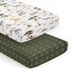 preview thumbnail 1 of 4, Sweet Jojo Designs Jungle Animals Boy Girl Gender Neutral Unisex 2 Pack Fitted Crib Sheets Boho Wildlife Safari Animal Elephant