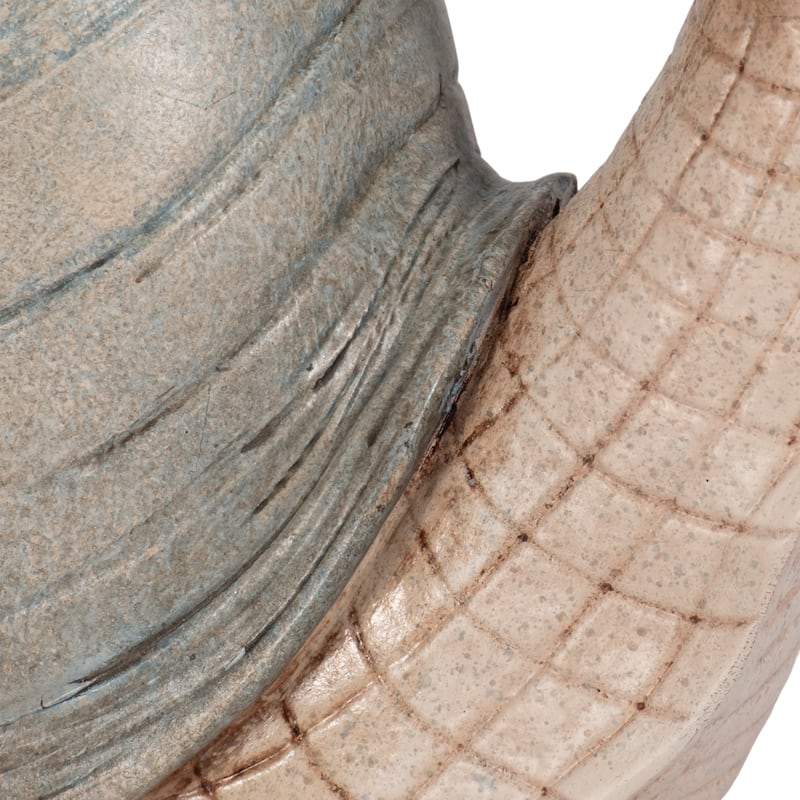 Sagebrook Home 11-inch Green Garden Snail, Durable Polyresin